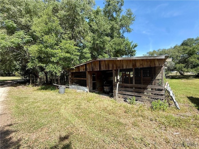 view of horse barn