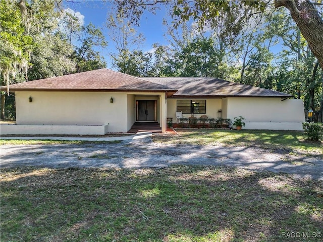 view of ranch-style home