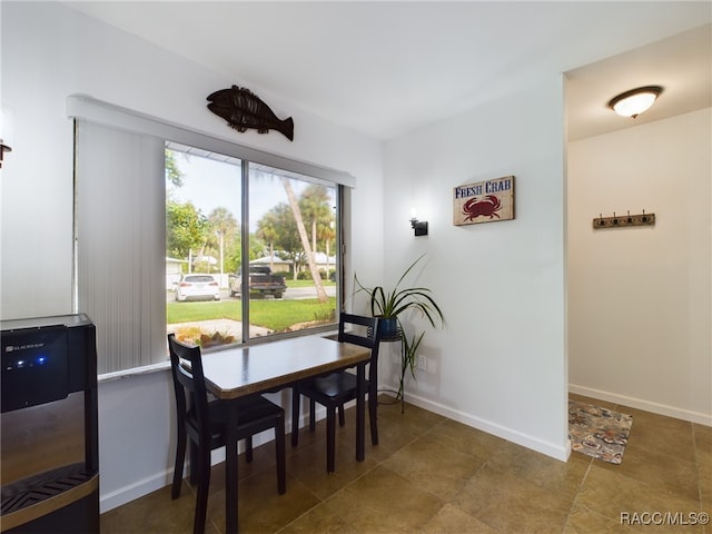 view of dining area