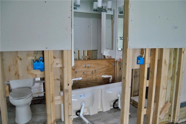 bathroom featuring toilet