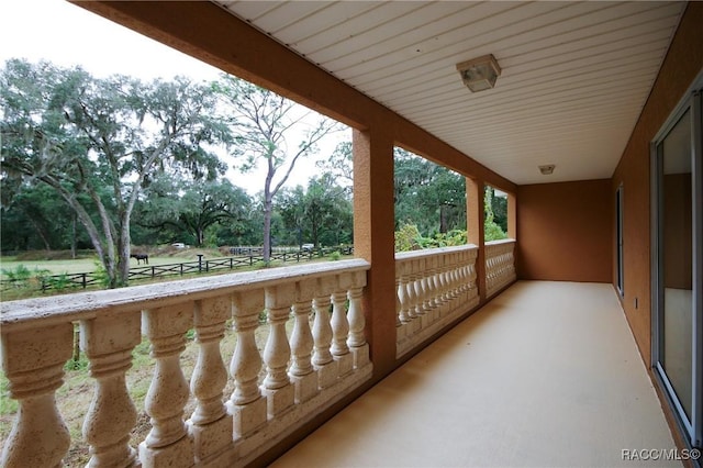 view of balcony