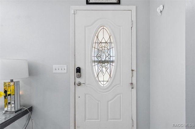 view of entrance foyer