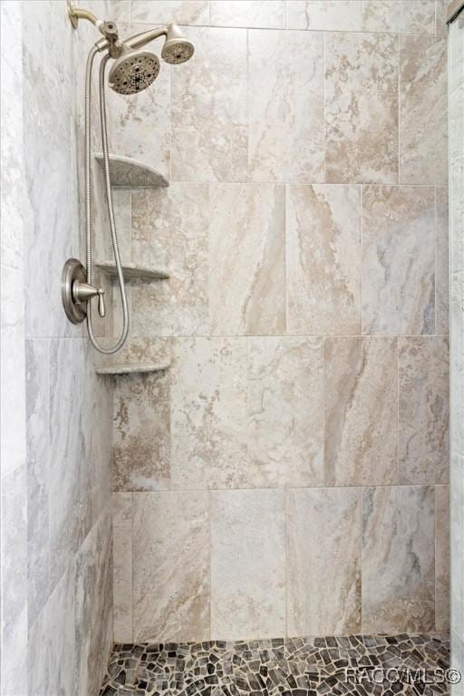 room details featuring tiled shower