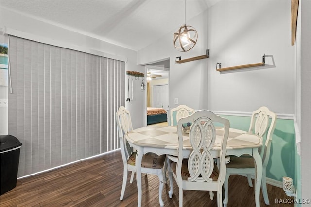 dining room featuring dark hardwood / wood-style floors