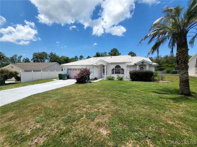 322 N Turkey Pine Loop, Lecanto, FL 34461 - ranch-style house with concrete driveway, an attached garage, and stucco siding