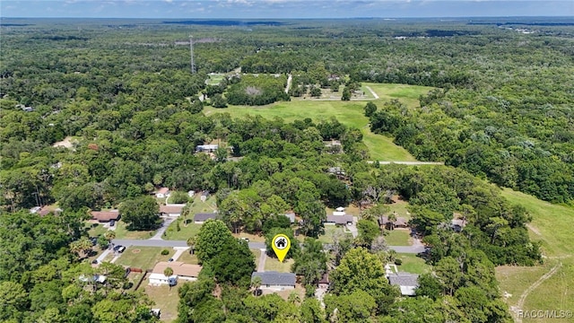 3410 N Bay Ave, Crystal River, FL 34428 - aerial view of property's location with a forest