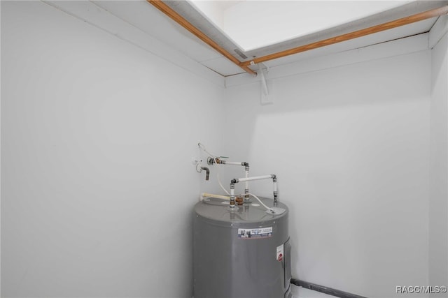 3410 N Bay Ave, Crystal River, FL 34428 - utility room with electric water heater