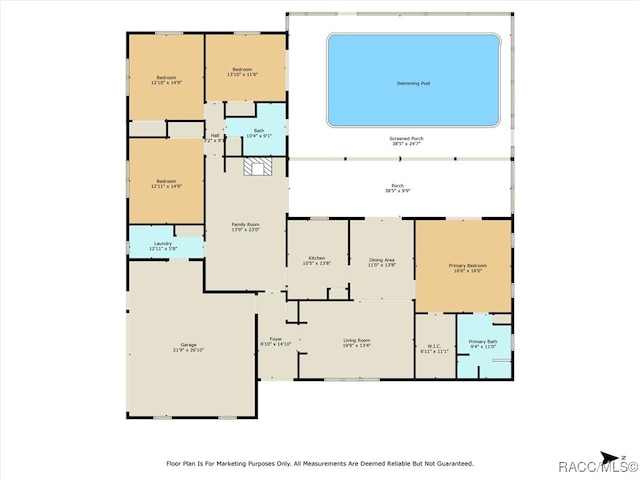 96 N Fresno Ave, Hernando, FL 34442 - view of floor plan / room layout