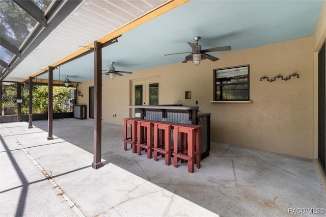 96 N Fresno Ave, Hernando, FL 34442 - view of patio featuring a ceiling fan