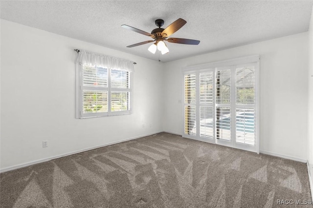 96 N Fresno Ave, Hernando, FL 34442 - carpeted spare room featuring a textured ceiling and ceiling fan
