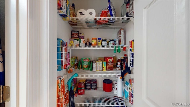 view of pantry