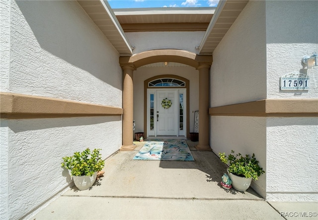 view of entrance to property