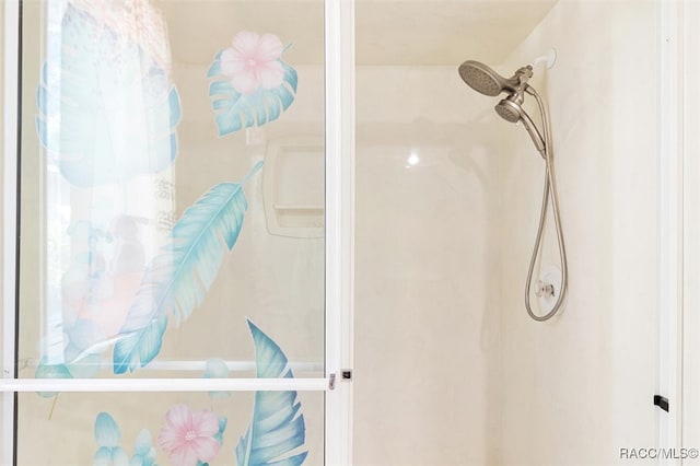 bathroom with an enclosed shower