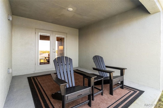 view of patio with french doors