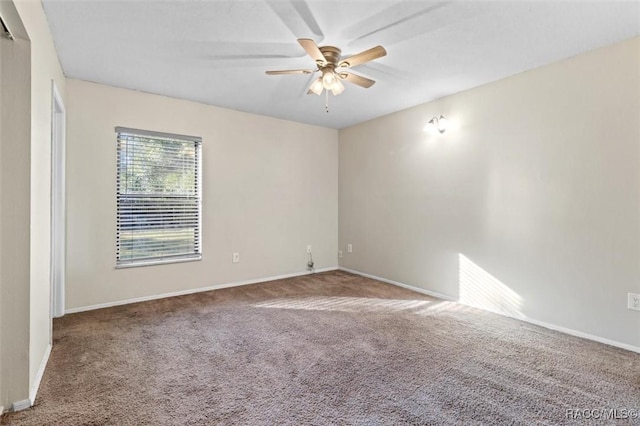 9780 W Tennessee Ln, Crystal River, FL 34428 - unfurnished room with carpet and ceiling fan