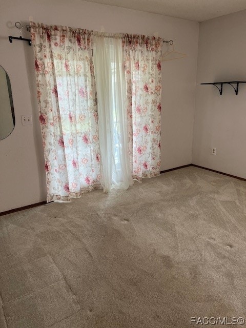 spare room featuring carpet floors