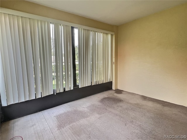 view of carpeted empty room