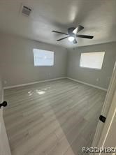 interior space with hardwood / wood-style floors