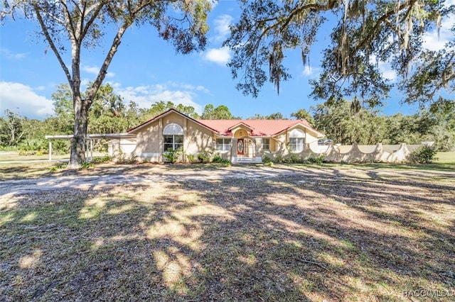 view of ranch-style home