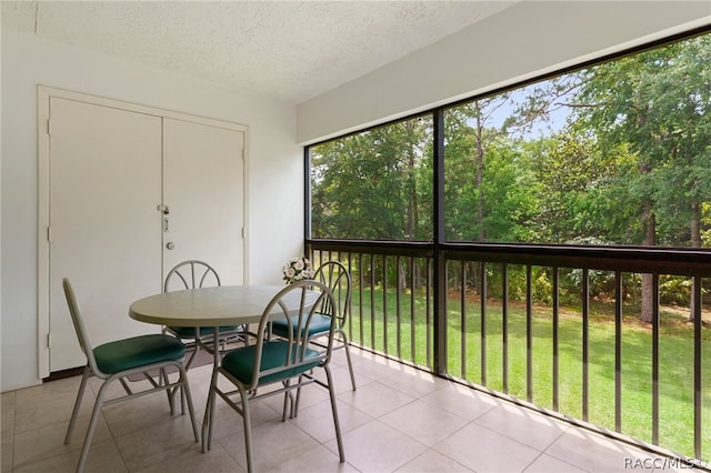 view of sunroom