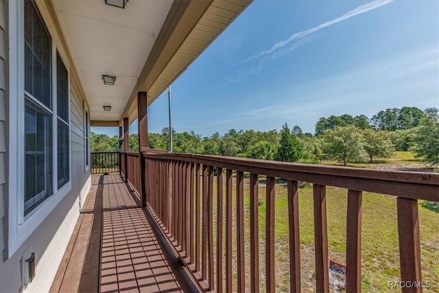 view of balcony