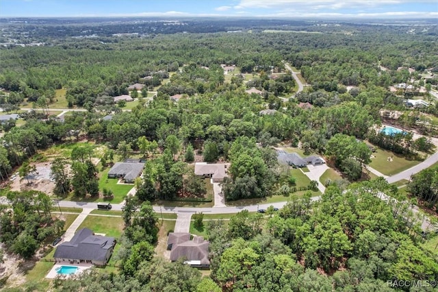 2494 W Axelwood Dr, Beverly Hills, FL 34465 - bird's eye view with a forest view and a residential view