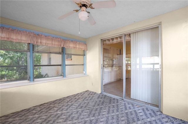 728 S Juniper Way, Inverness, FL 34450 - unfurnished sunroom with ceiling fan