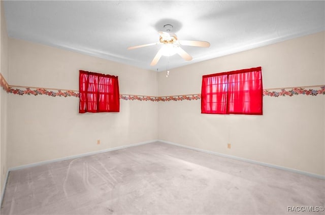 728 S Juniper Way, Inverness, FL 34450 - empty room with carpet, a ceiling fan, and baseboards