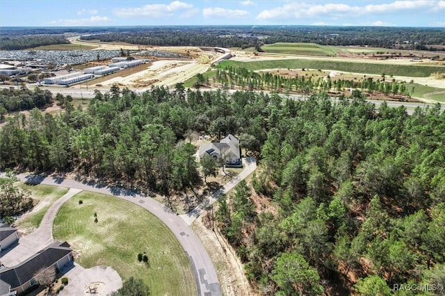 bird's eye view featuring a rural view