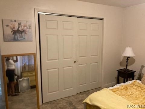 bedroom featuring a closet