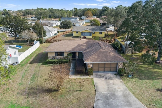 birds eye view of property