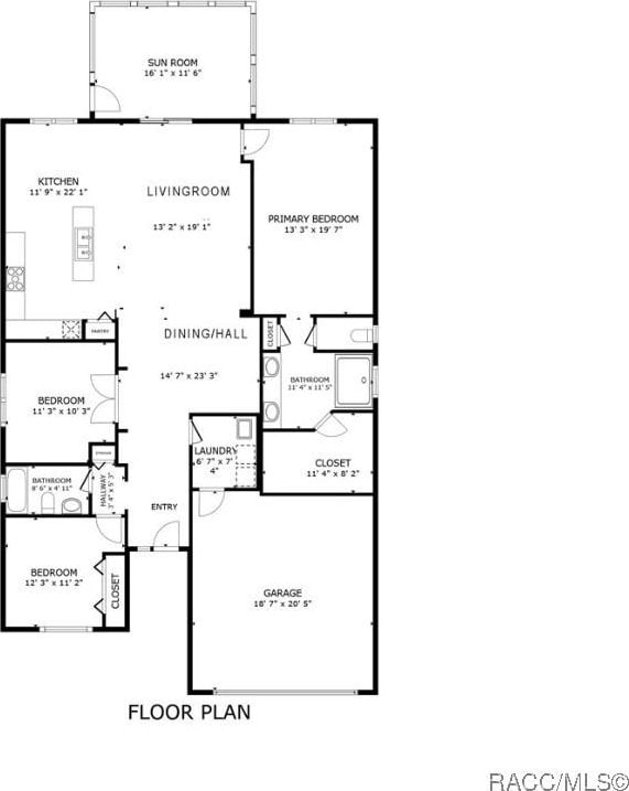 1825 W Caroline Path, Lecanto, FL 34461 - view of home floor plan