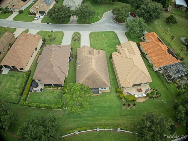 drone / aerial view featuring a residential view