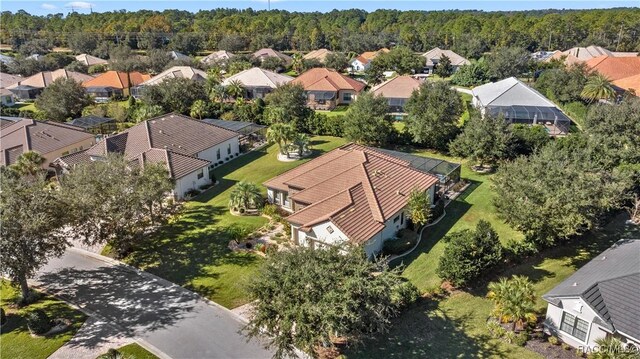 1626 N Eagle Ridge Path, Hernando, FL 34442 - aerial perspective of suburban area with a heavily wooded area