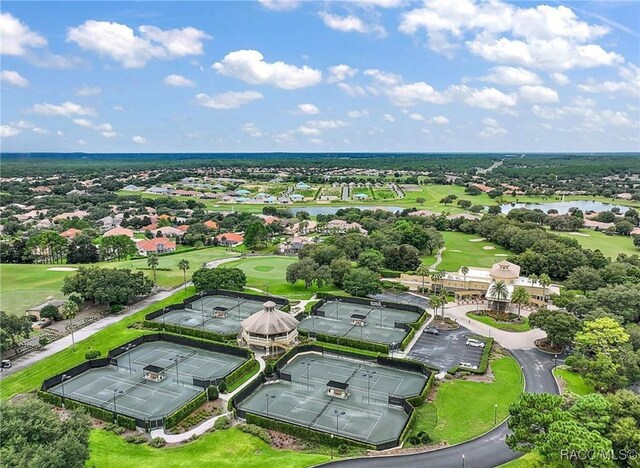 1626 N Eagle Ridge Path, Hernando, FL 34442 - aerial perspective of suburban area with a golf club and a large body of water