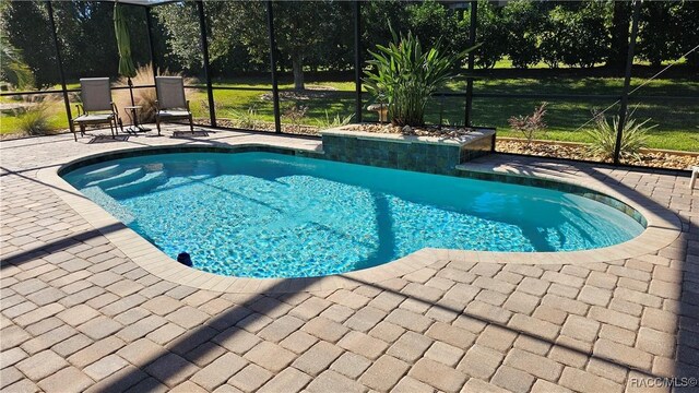 1626 N Eagle Ridge Path, Hernando, FL 34442 - outdoor pool with a patio and a lanai