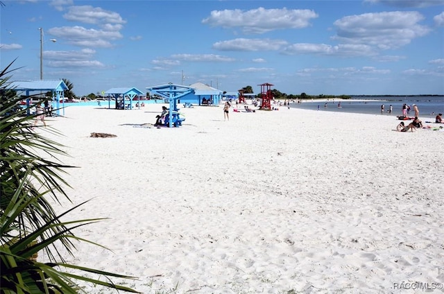 water view featuring a beach view