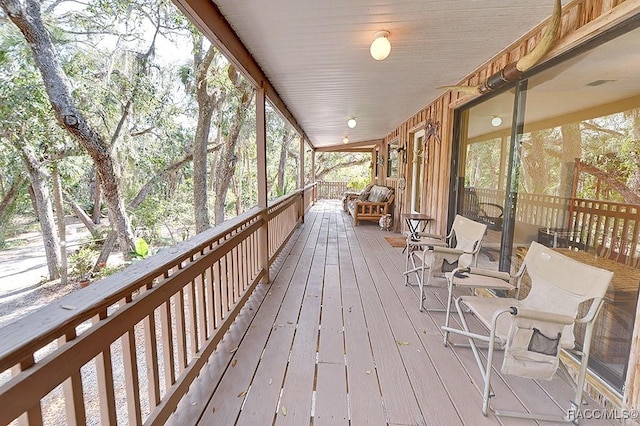 view of wooden terrace