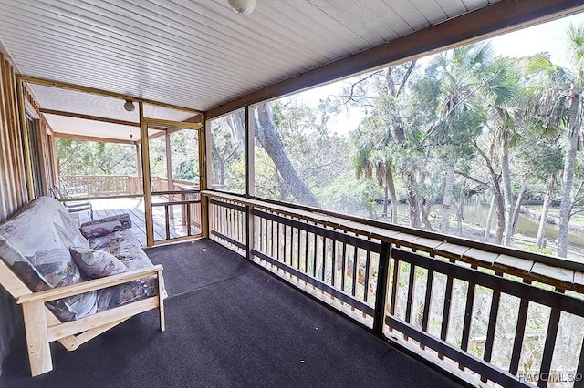 view of sunroom / solarium