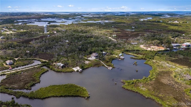 14211 W Saint Martins Rd, Crystal River, FL 34429 - birds eye view of property featuring a water view