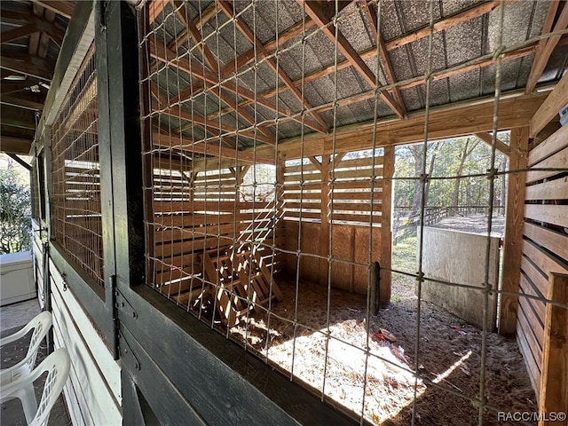 view of horse barn