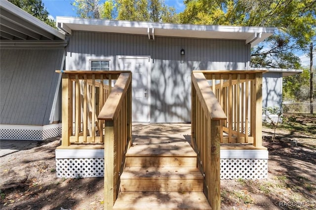 383 S Rooks Ave, Inverness, FL 34453 - view of wooden deck