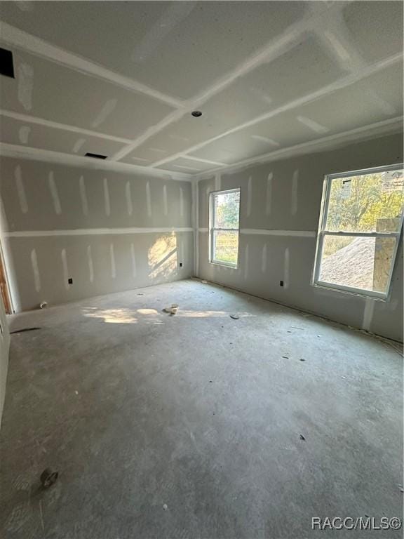 unfurnished room with plenty of natural light