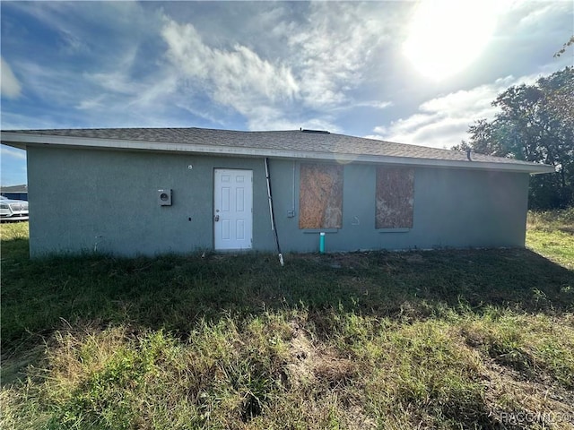 view of back of property