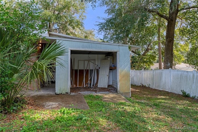 view of outbuilding