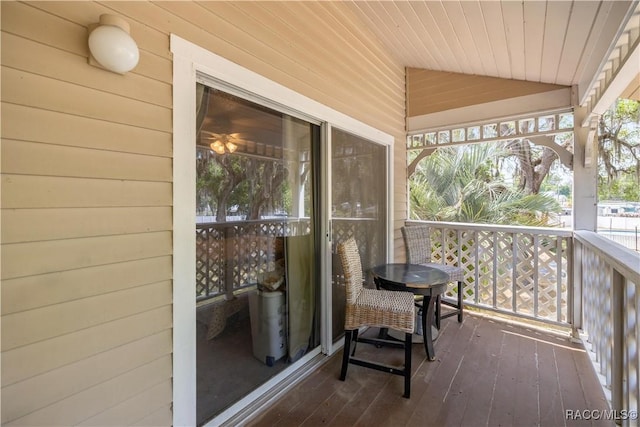 view of balcony