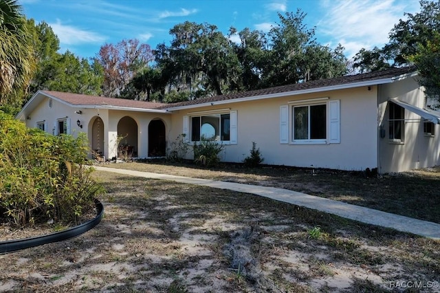 view of ranch-style home