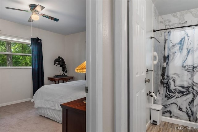 833 Maple Ave, Inverness, FL 34452 - bedroom with baseboards and ceiling fan