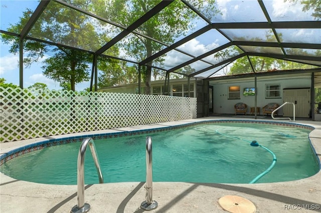 833 Maple Ave, Inverness, FL 34452 - view of pool featuring a lanai and a patio