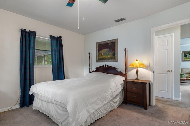 833 Maple Ave, Inverness, FL 34452 - carpeted bedroom featuring a ceiling fan and baseboards
